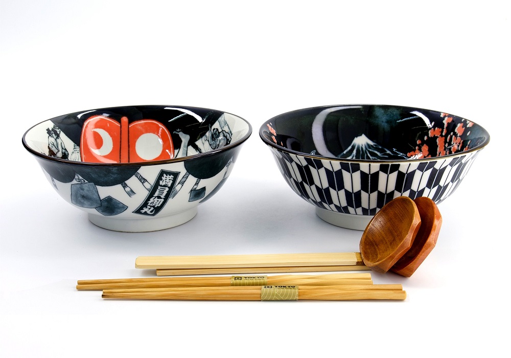 Ramen Set doppio in ceramica Kabuki/Sumo - Tokyo Design Studio - immagine 3